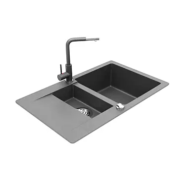 AquaSanita CUBA SQC 151 + FORTE 5555: The Ultimate Kitchen Sink Set 3D model image 1 