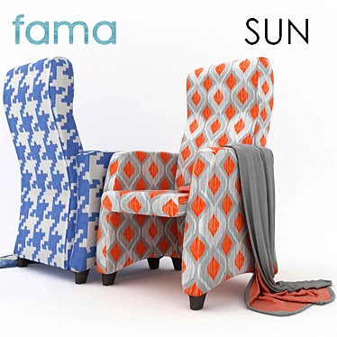 SUN Chair: Spanish Elegance & Comfort. 3D model image 1 