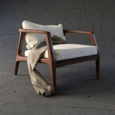 Midcentury Modern Lounge Chair - Milo Baughman 3D model image 1 