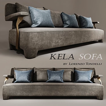 Kela Luxeform Sofa: Sleek and Stylish 3D model image 1 