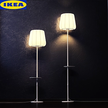 Wireless Charging Floor Lamp: Stylish and Convenient 3D model image 1 