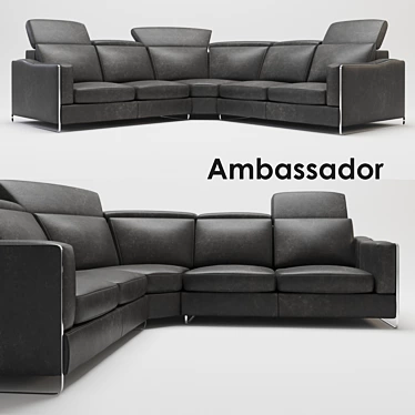 Luxury Ambassador Sofa 3D model image 1 
