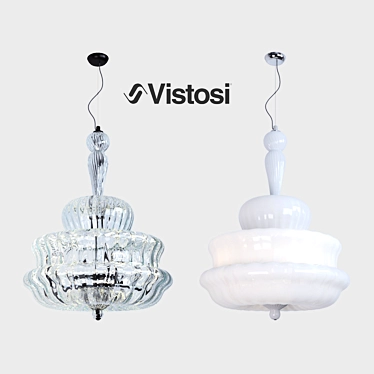 Elegant Vistosi Novecento Chandelier 3D model image 1 