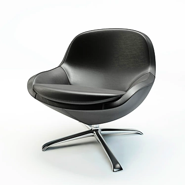 Versatile Veneto Armchair: Rotating Function, Customizable Options 3D model image 1 