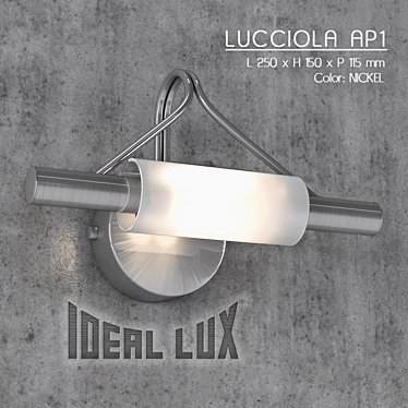 Elegant Metal Wall Lamp 3D model image 1 