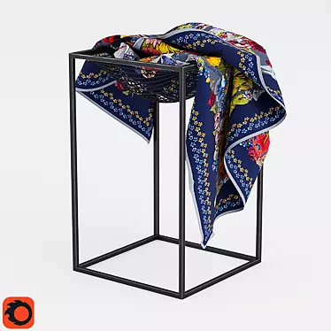 Anteroom Essentials: Coat Rack & Scarf Stand 3D model image 1 