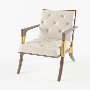 Elegant Comfort Armchair 3D model image 1 