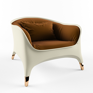 Gloria Airmchair - Elegant Design 3D model image 1 