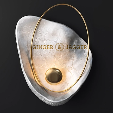 Glamourous Pearl Wall Lamp by Ginger & Jagger 3D model image 1 