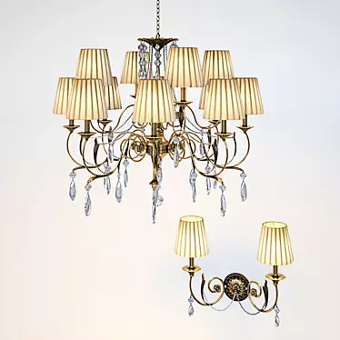 Possoni Chandelier - Elegant Lighting Solution 3D model image 1 