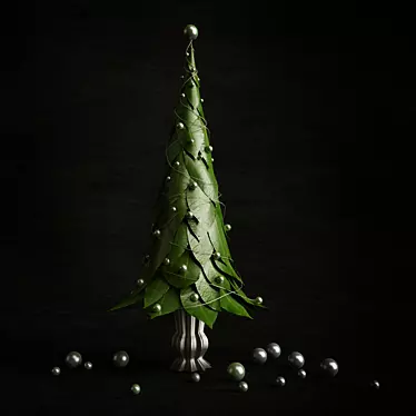 Mini Decorative Christmas Tree 3D model image 1 