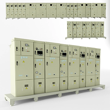 Advanced KRA Cabinets Set 3D model image 1 