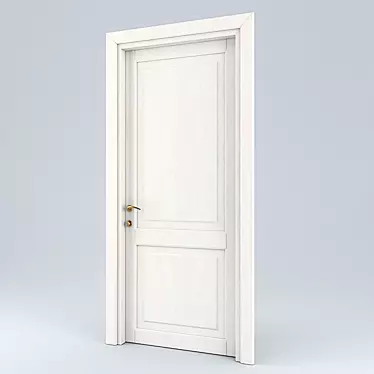 Classic Single-sided Door 3D model image 1 