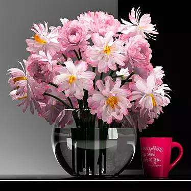 Blooming Delight Flower Set 3D model image 1 