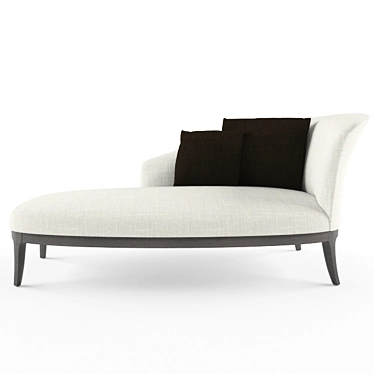 Elegant TECNI NOVA Chaise Lounge 3D model image 1 