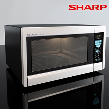 Sharp R-451ZS: Roomy 1.3 Cu. Ft. Microwave 3D model image 1 