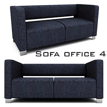 Elegant Office Sofa 3D model image 1 