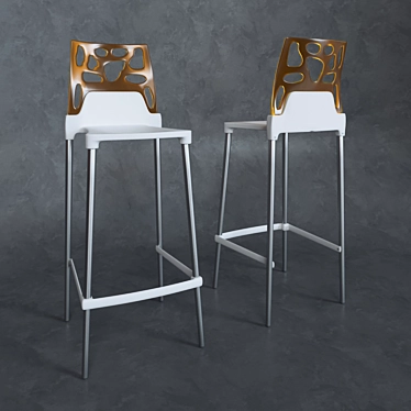 Ego-Rock Fiber-Reinforced Bar Stool 3D model image 1 