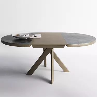 Foldable Tivoli Table: Versatile Design 3D model image 1 