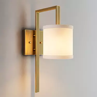 Elegant Gramercy Lanage Sconce 3D model image 1 