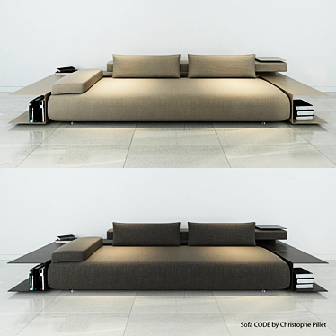 Elegant Sofa by Christophe Pillet 3D model image 1 