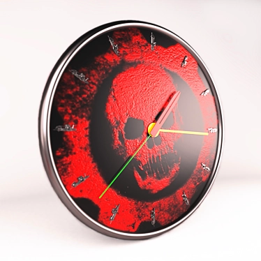 Themed Wall Clock: Time with Style! 3D model image 1 