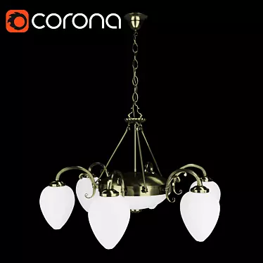 Odeon Light Ovale Chandelier 3D model image 1 