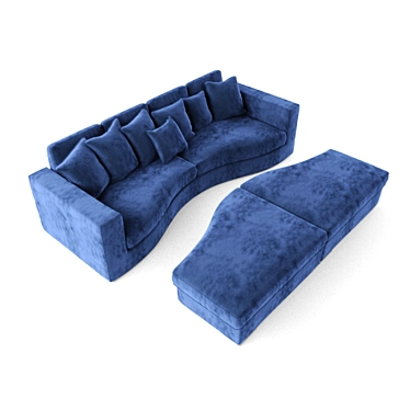 Elegant Merinda Sofa by Colleccion Alexandra 3D model image 1 