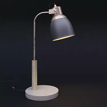 Minimalist Nordic Table Lamp 3D model image 1 