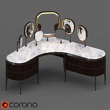 NATEVO KARA: Italian Elegance for Vanity 3D model image 1 