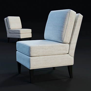 Vica - Sleek and Stylish Slipper Chair 3D model image 1 