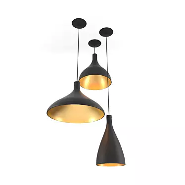 Sleek Haworth Swell Lighting 3D model image 1 