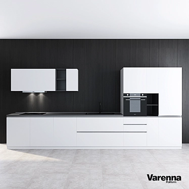 Modern Italian Kitchen Set: My Planet - Varenna 3D model image 1 