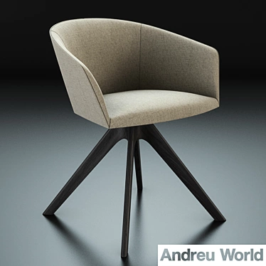 Brandy Chair: Sleek and Stylish Seating 3D model image 1 