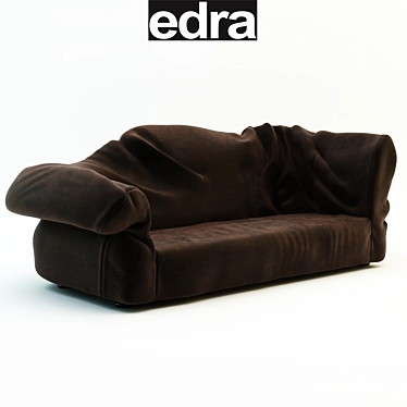 Title: Edra Sfatto - Big and Comfy Sofa 3D model image 1 