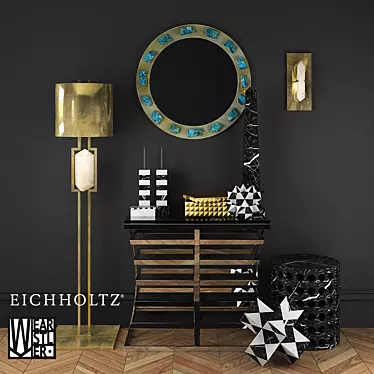 Title: Elegant Eichholtz & Kelly Wearstler Décor 3D model image 1 