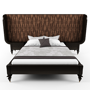 Luxury Gran Duca Bed 3D model image 1 