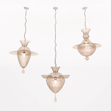 Spectrum Pendant Light Trio 3D model image 1 