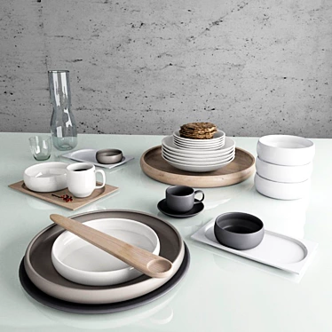 Elegant Kitchen Decor 3D model image 1 