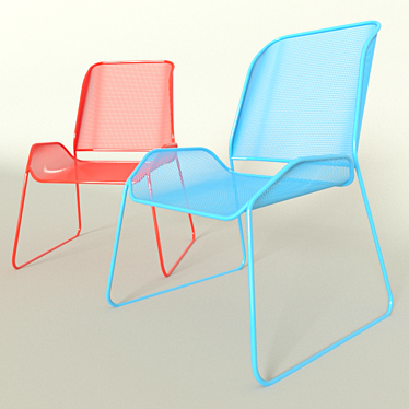 2 Modern Style Chairs 3D model image 1 