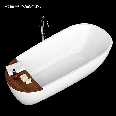 Modern Aquatech Bathroom Tub 3D model image 1 