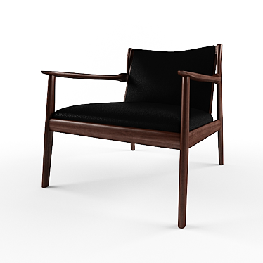 Sleek Comfort: Single Chair 3D model image 1 