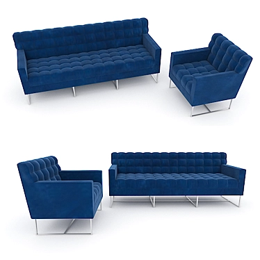 Sofa Desiderio Alexandria: Modern Elegance 3D model image 1 