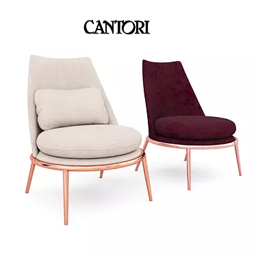 Italian Luxury: Cantori Aurora Armchair 3D model image 1 