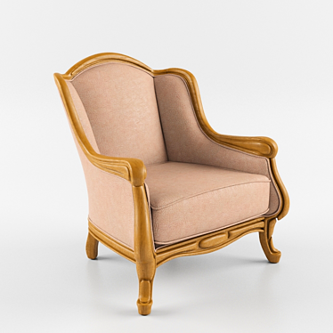 Italian Classic Armchair: Baily Tonin Casa 3D model image 1 