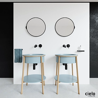 Cielo Catino Tondo: Sleek Wash Basin 3D model image 1 