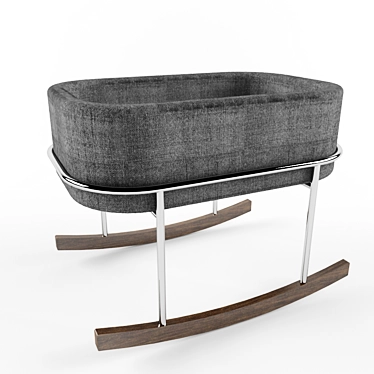 Modern Rocking Cradle by Monte Rockwell 3D model image 1 