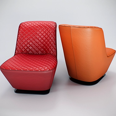 Badiane Armchair: Elegant Comfort for Your Home 3D model image 1 