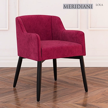 Elegant Meridiani Lola Chair 3D model image 1 