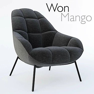 Mango Lounge Chair: Designer Comfort 3D model image 1 